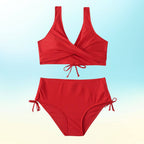 Elin – Sportig Sommarbikini med Dragsko