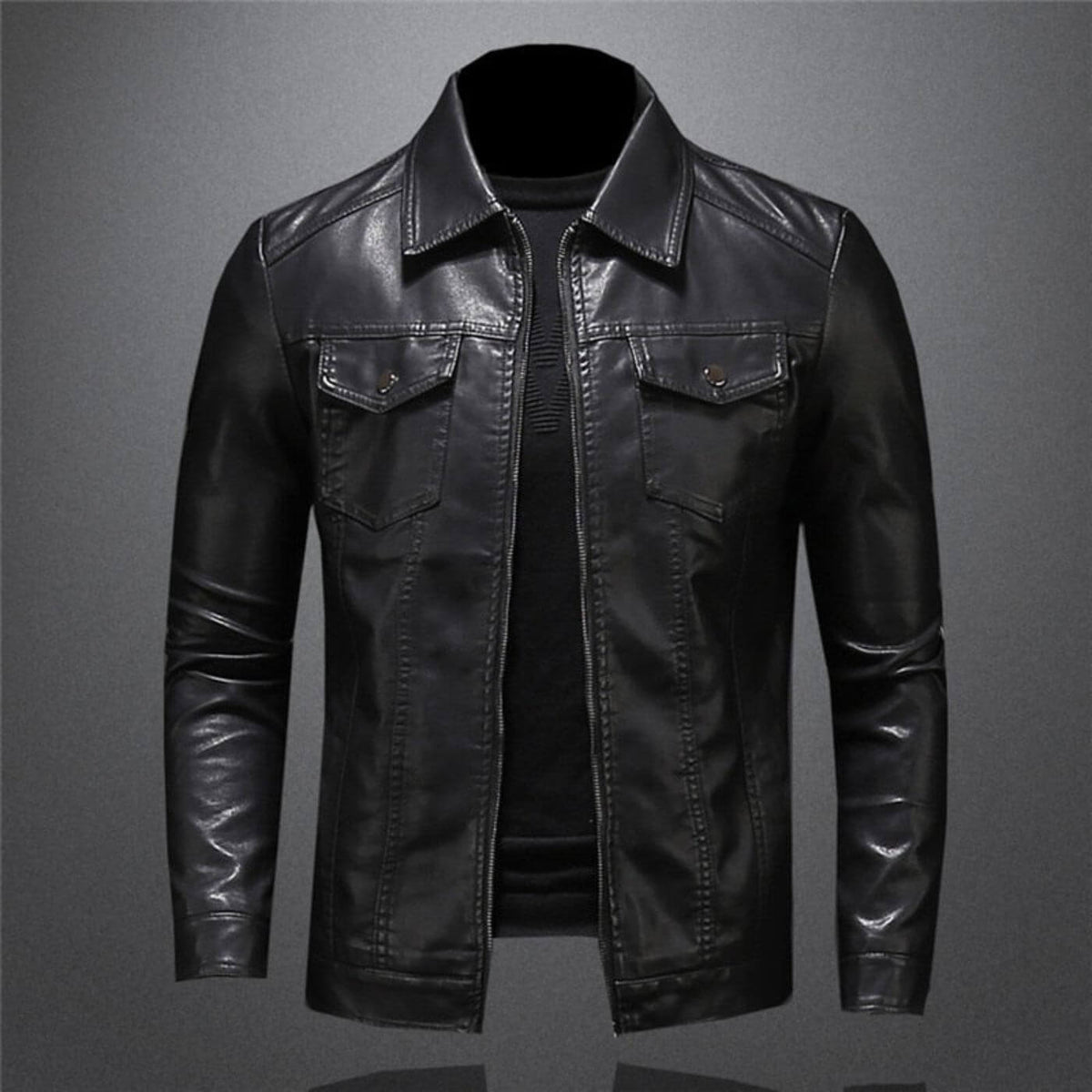 Tor – Klassisk Läderjacka i Hög Kvalitet