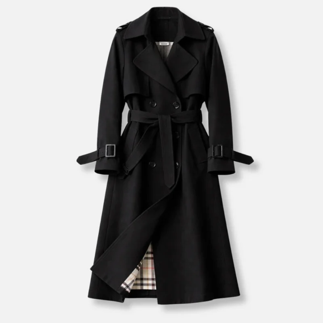 Women's Belted Trench Coat with Tailored Long Fit – Limo Atelier