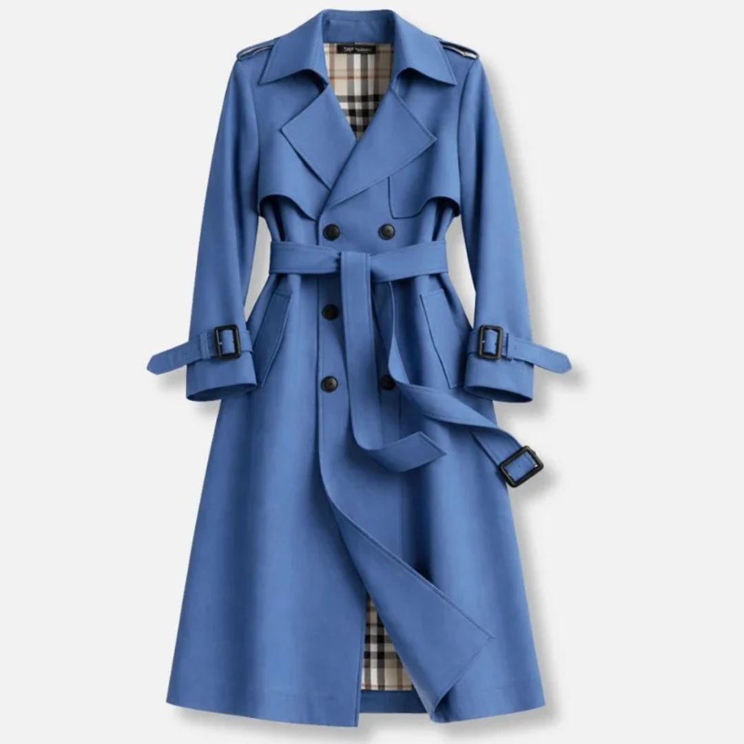 Women's Belted Trench Coat with Tailored Long Fit – Limo Atelier
