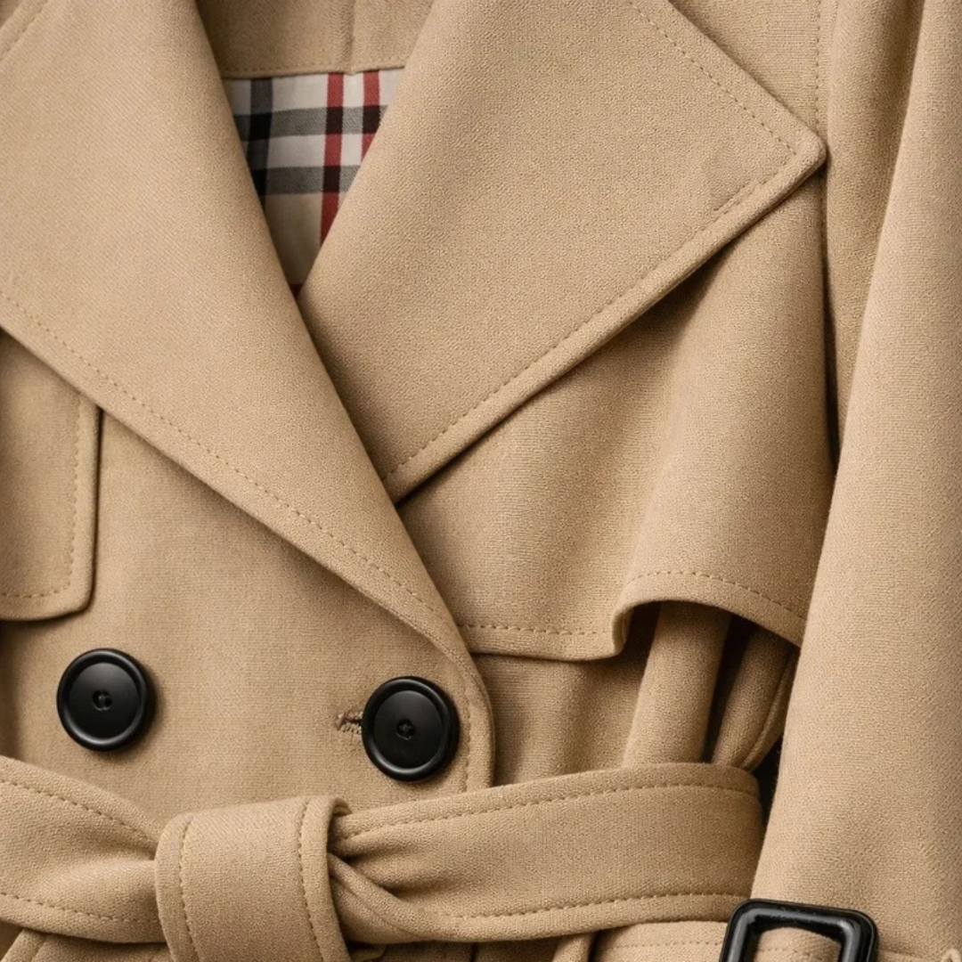 Women's Belted Trench Coat with Tailored Long Fit – Limo Atelier